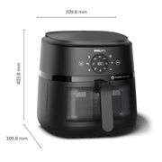 Airfryer 6,2 L – 13 modes de cuisson, Technologie RapidAir, Écran tactile, Noir (NA230/00)
