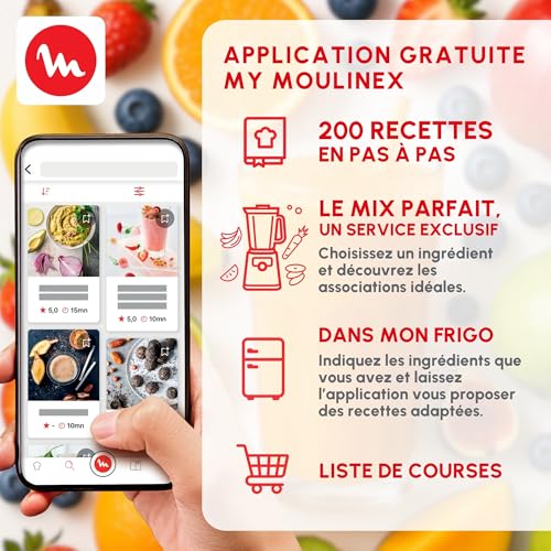 Moulinex Mix Move Blender Mixeur 300W Capacité Utile 0 6 L 2 Boutei...