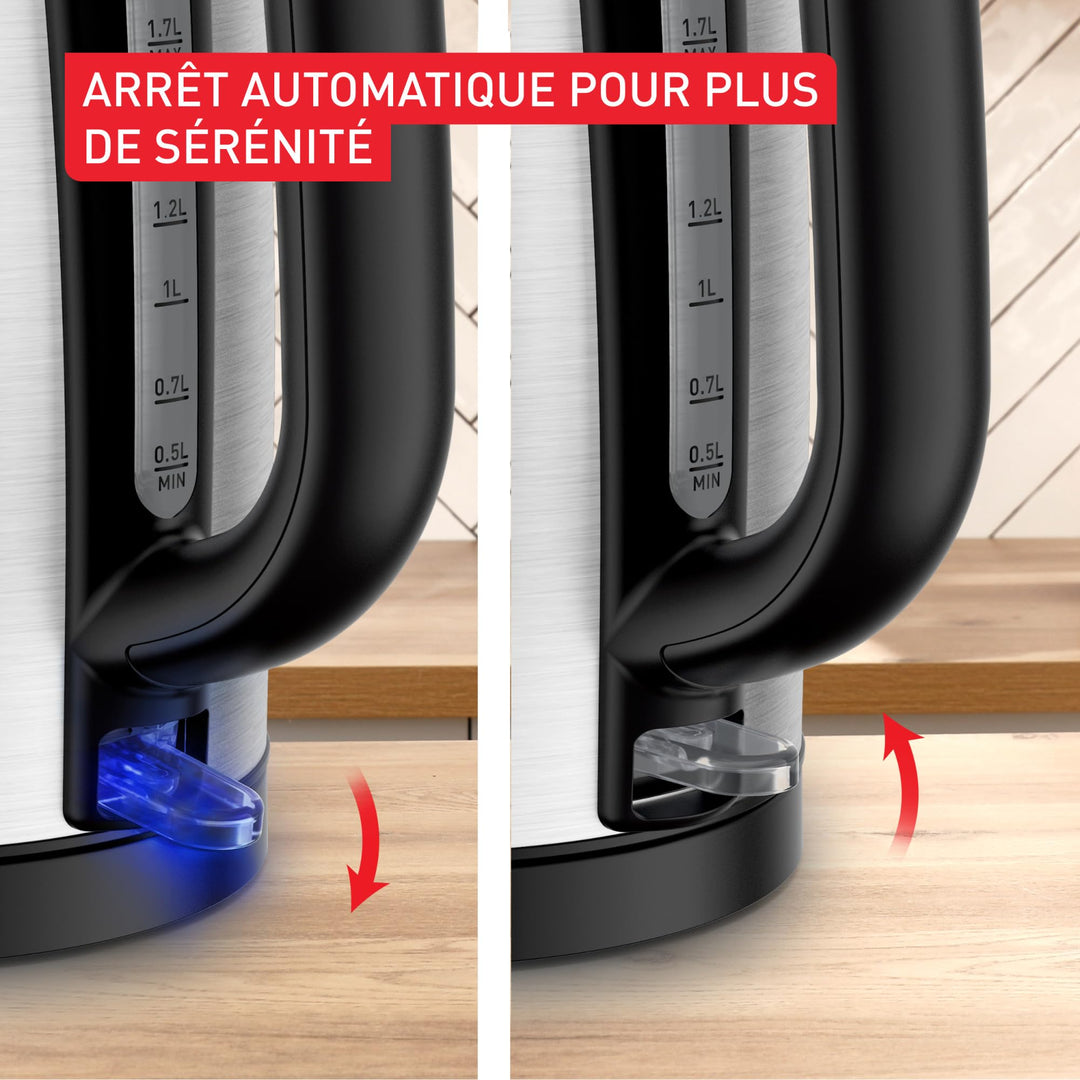 Tefal Bouilloire En Inox 1 7L 2200W Pour Une Ébullition Rapide Arrê...