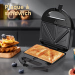 Charger l’image dans la visionneuse de la galerie, Gaufrier 3 en 1 Sandwich et Panini 750 W