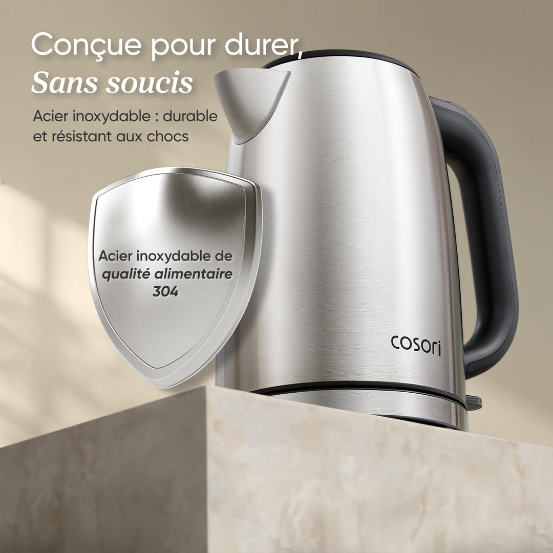 Cosori Bouilloire Électrique En Acier Inoxydable 1 7 L 2200 W Sans...