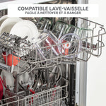 Charger l’image dans la visionneuse de la galerie, Hachoir électrique 400 ml – 300 W, 4 lames, Fonctions 3-en-1, Blanc