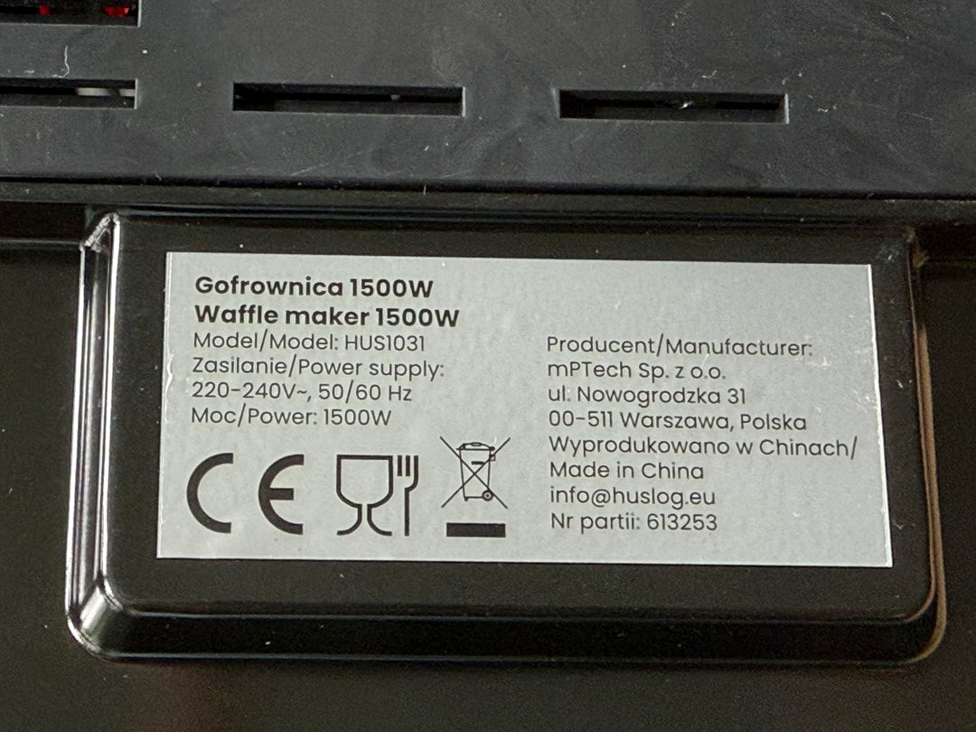 Gaufrier Électrique 4 Gaufres 1500 W