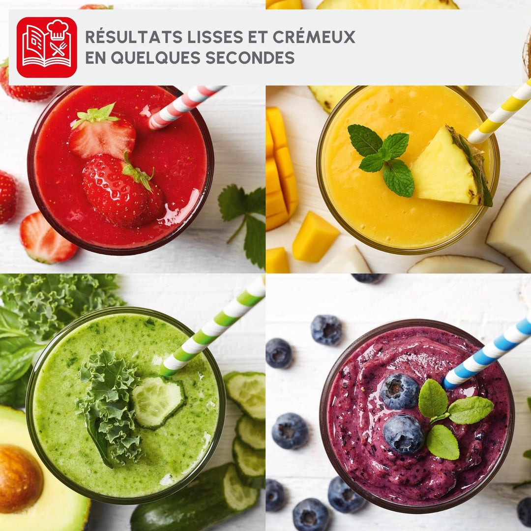 Moulinex Mix Move Blender Mixeur 300W Capacité Utile 0 6 L 2 Boutei...